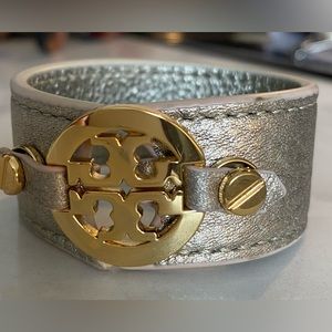 Tory Burch leather cuff bracelet